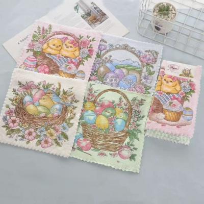 Салфетка микрофибра 002 - 293 ЦЫПЛЯТА р-р 30х30