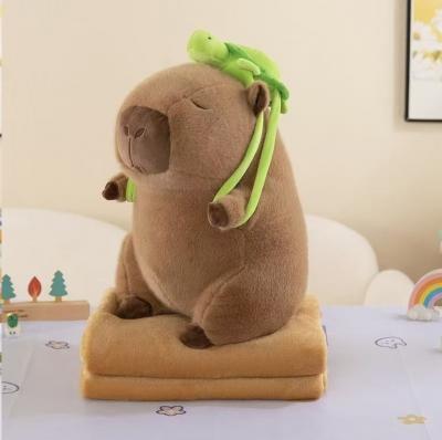 Игрушка с пледом 8516 - 23 КАПИБАРА - с рюкзачком р-р 130х160